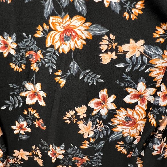 Women's Size XL Stretchy Floral Fit-and-Flare Dress - Picture 9 of 16